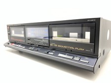 FISHER CR-W872 Métal Ruban Deck Double Cassette Vintage 1986 Revêtu Good Look