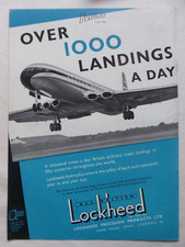 4/1960 PUB AP LOCKHEED PRECISION PRODUCTS DE HAVILLAND COMET 4 BOAC ORIGINAL AD