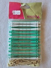 12 bigoudis longs vert et
