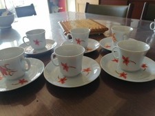6 Tasses Et Sous Tasses
