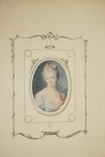 LITHO COULEUR  PORTRAIT FEMME