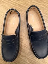 JACADI NAVY NUBUCK MOCCASINS -