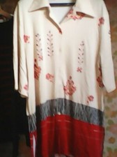 Chemisier tunique motifs fleuris Multiples T 42