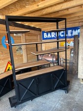 Bibliothèque design industriel déstructurée  sur mesure