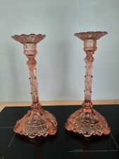 Paire de Bougeoirs en verre