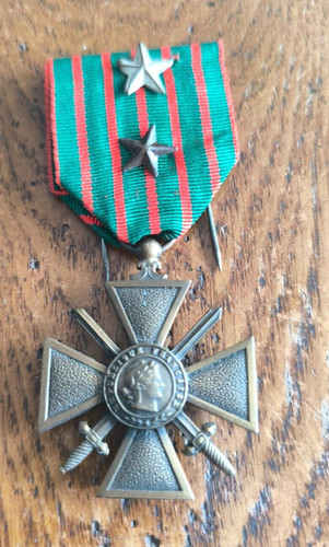 Médaille croix guerre - croix, 1914