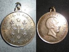 MEDAILLE FRANCE HENRI V COMTE DE CHAMBORD "Heureuse France si jamais il est roi"