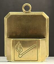 Porte allumettes vintage en Laiton
