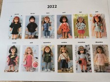 PATRON ORIGINAL  POUPEES MODES & TRAVAUX  ANNEE 2022 de Janvier à Décembre