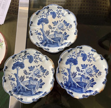 Lot 3 Assiettes Faience XIXéme Creil Montereau décor Hollandais