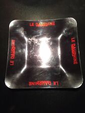 Rare Ancien Cendrier Vide Poche Publicitaire Le Dauphiné Libéré Aluminium
