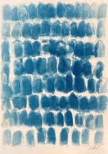 Monochrome Abstrait Cyanotype