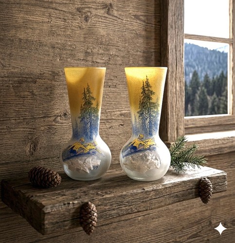 Paire vases legras signés - paire,
