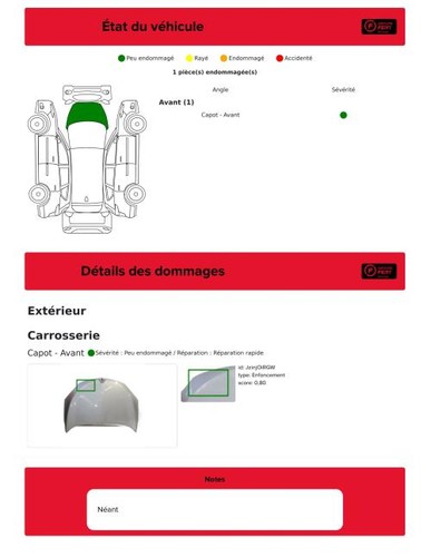 Capot renault megane phase - capot, 1