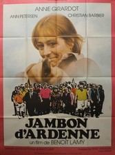 "JAMBON D'ARDENNE" Affiche originale 1977 (Annie GIRARDOT) 120x160cm