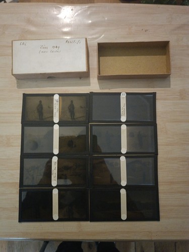 Lot plaques de verre - de,