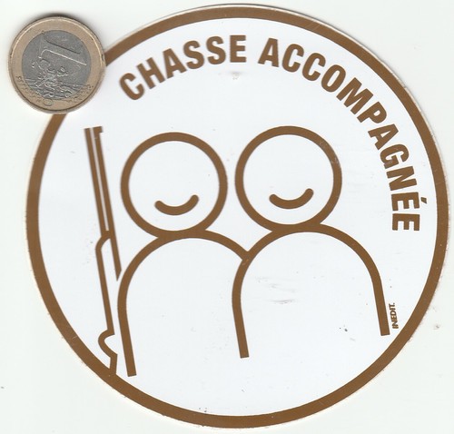 Autocollant chasse - autocollant.,