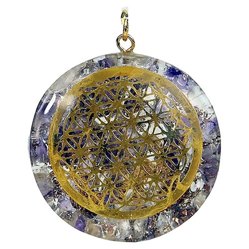 Pendentif fleur vie en - de,