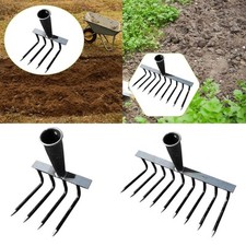 Garden Rake Head Leaf Râteau Multifonctionnel Soling pour la pelouse