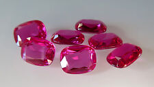 SAPHIR VERNEUIL ROSE INTENSE COUSSIN 8x10 mm ..3,30cts ..qualité joaillerie..IF