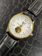 Montre Bracelet Zcc Z806 Homme Analogique Automatique Élégante Dorée Blanche Lac