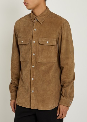 Chemise marron veste - , cuir