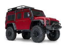 Traxxas TRX-4 LR Defender 4x4 rouge RTR Crawler Clipless Brushed sans batteri...