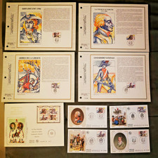 ⭐ FRANCE Lot 9 Documents Bicentenaire Révolution FR 1991 - FDC 1er Jour Timbre⭐