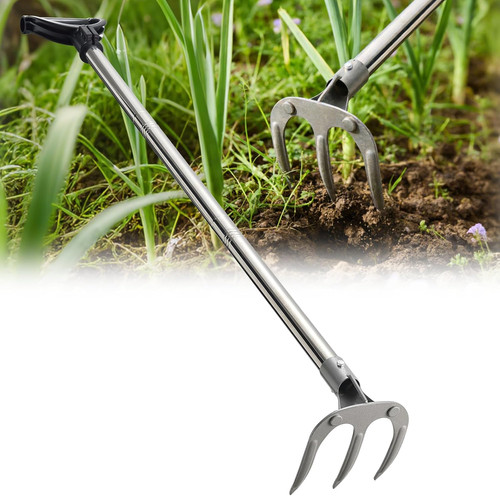 Garden cultivator rake - rake,, 3-tine
