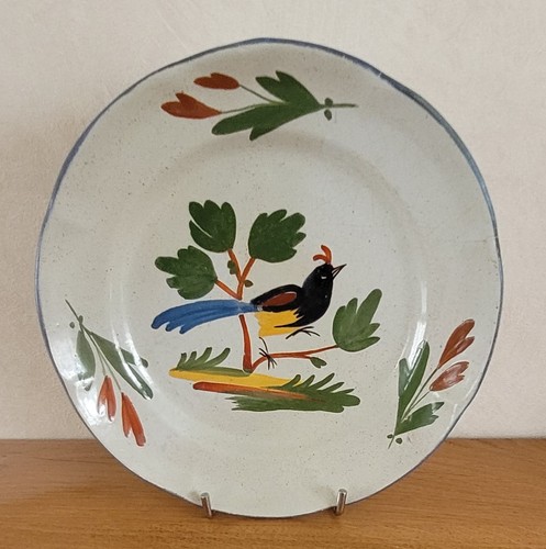 Assiette ancienne faïence - assiette,