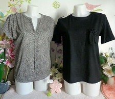 Lot vêtements occasion femme: Haut / Tee-shirt " Camaïeu - Zara " - T : 40 / L *