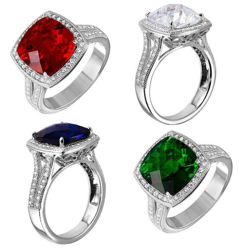Argent sterling halo carré - argent,