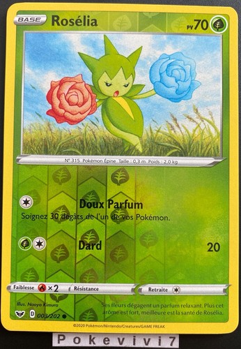 Carte pokemon roselia 003 202 - carte, 003/202