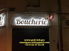 ENSEIGNE LED BOUCHERIE