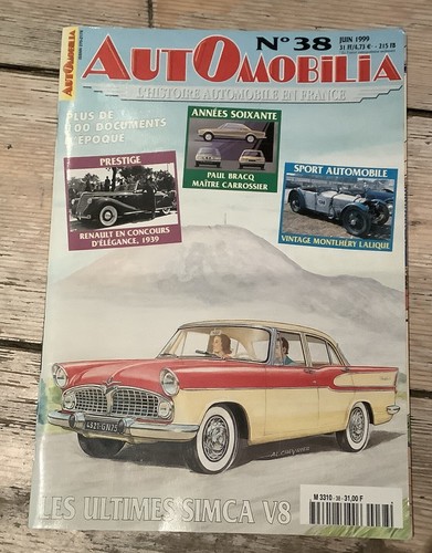 Revue automobilia simca - automobilia, n°38