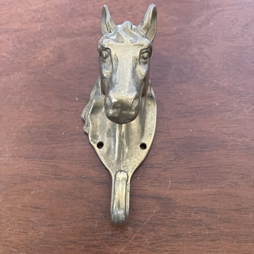Patère tête cheval - tête, laiton