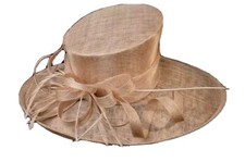 Chapeaux Mentari Big Bord Amande, Mariage Mère de Mariée / Occasion Spéciale