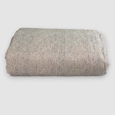 Couvre-lit Boutis Spring Queen Size Gris Tourterelle Œil de Perdrix