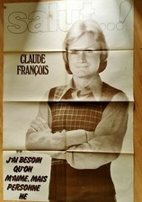 CLAUDE FRANCOIS  Poster 90 cm 
