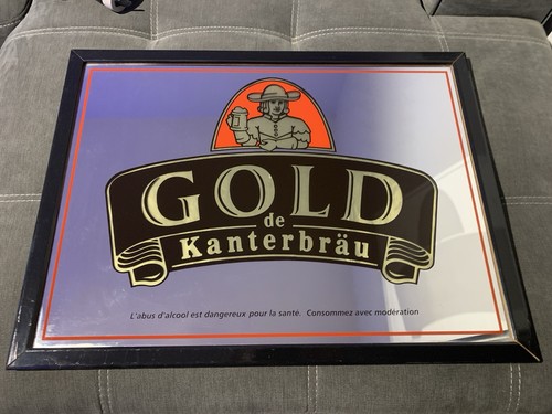 Tres rare ancien miroir - miroir, biere