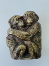 Rare Antique Bronze Monkeys