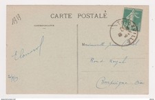 Cachet militaire sans nom de département - Rétablissement poste Alsace - Thionvi
