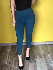 pantalon peau de pêche bleu canard MALIPARMI taille 34 fr (XS) NEUF #230€