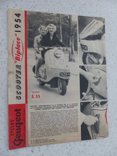 prospectus moto cyclo cyclomoteur  : le scooter PEUGEOT S55 de 1954