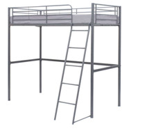Lit mezzanine metal personne - mezzanine,