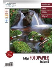 100 feuilles papier photo brillant A4 "Edelweiss" - 180 G - Schwarzwald Mülhe