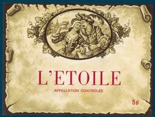 Etiquette de vin-L'etoile (75cl)- Jura-R.369