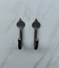 Robe chapeau cintre crochet mural petit crochet bêche vintage en fer forgé...