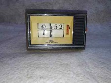 Réveil  alarme Japan à Lamelles marron Ancien Vintage Années 70