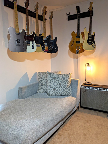 Gray woven fabric chaise - gray,